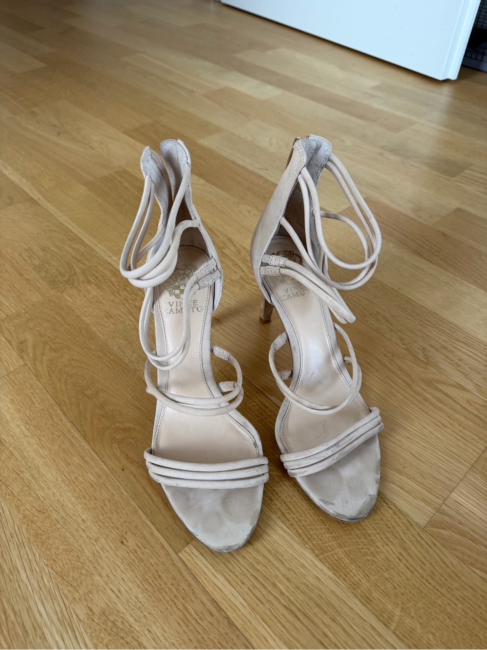 Vince Camuto Blush Strappy High Heel Sandals